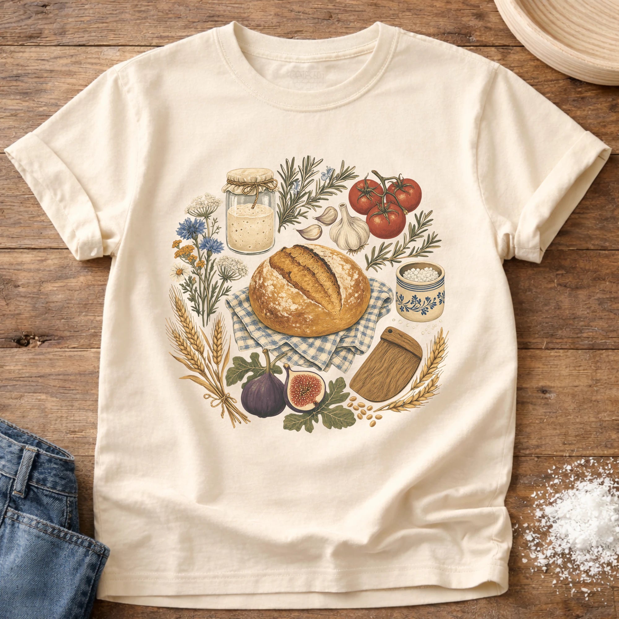 Fall Harvest Sourdough T-Shirt Ivory