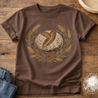 Knead More Fun Fall Sourdough Boule t-shirt in Espresso
