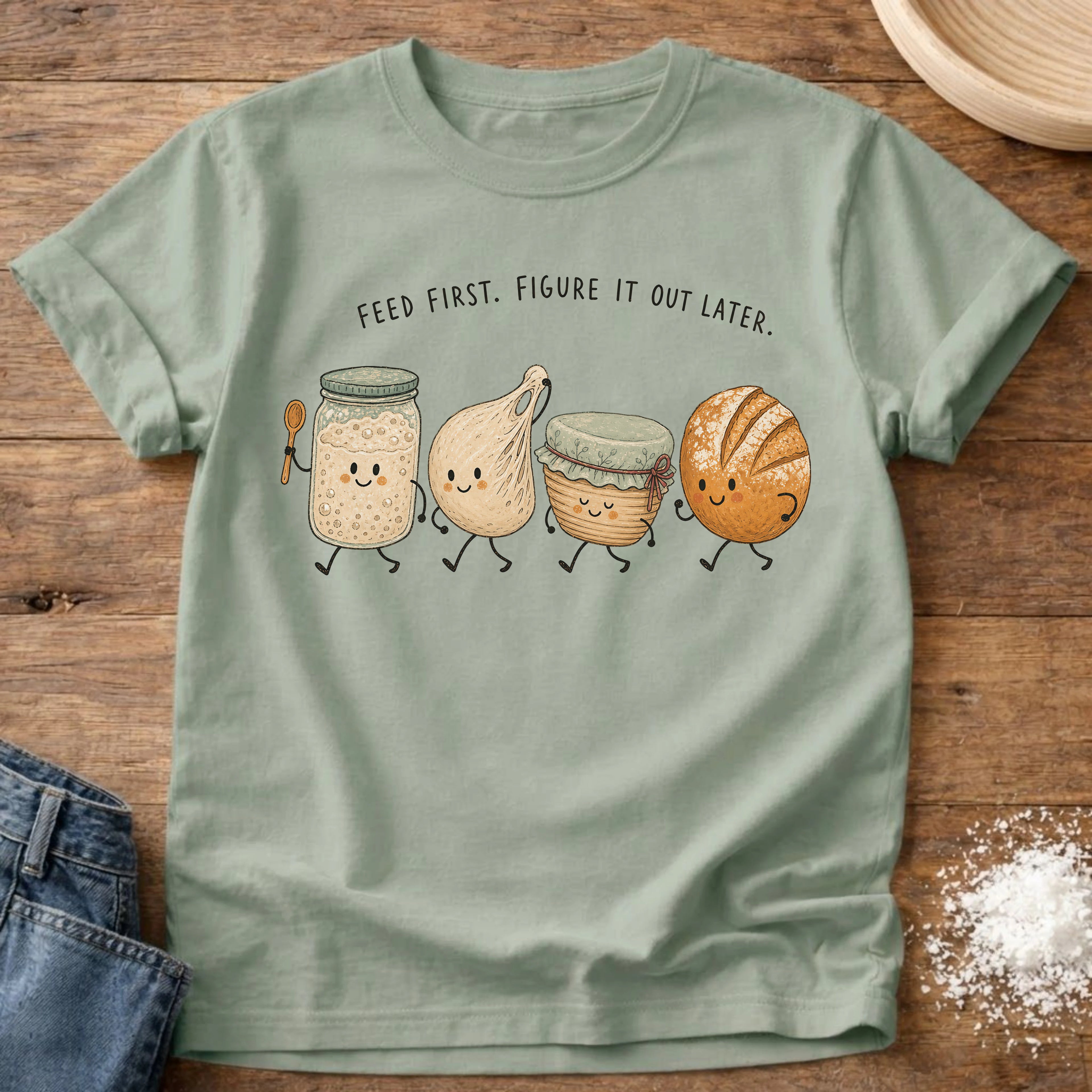 Feed First Sourdough T-Shirt Bay