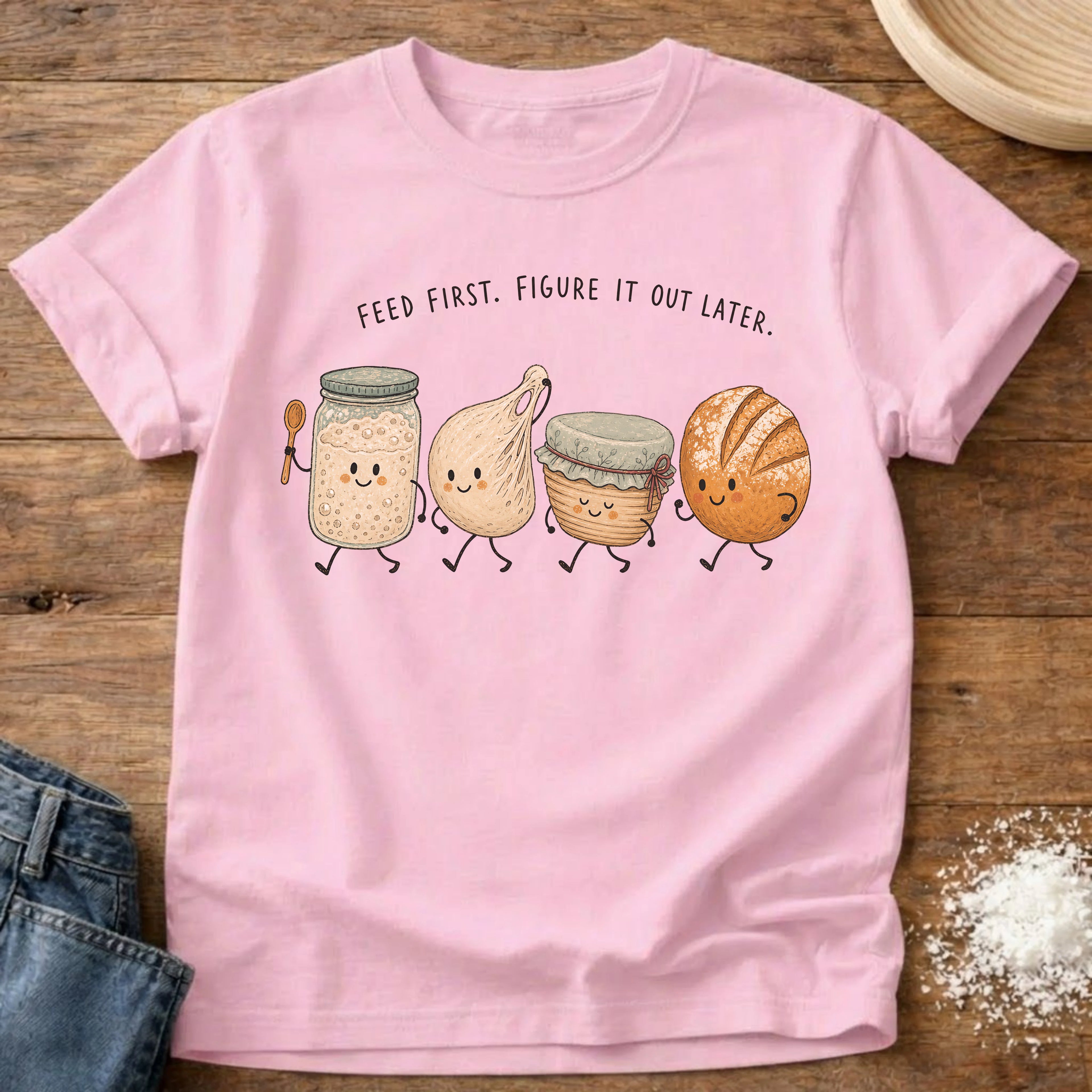 Feed First Sourdough T-Shirt Blossom