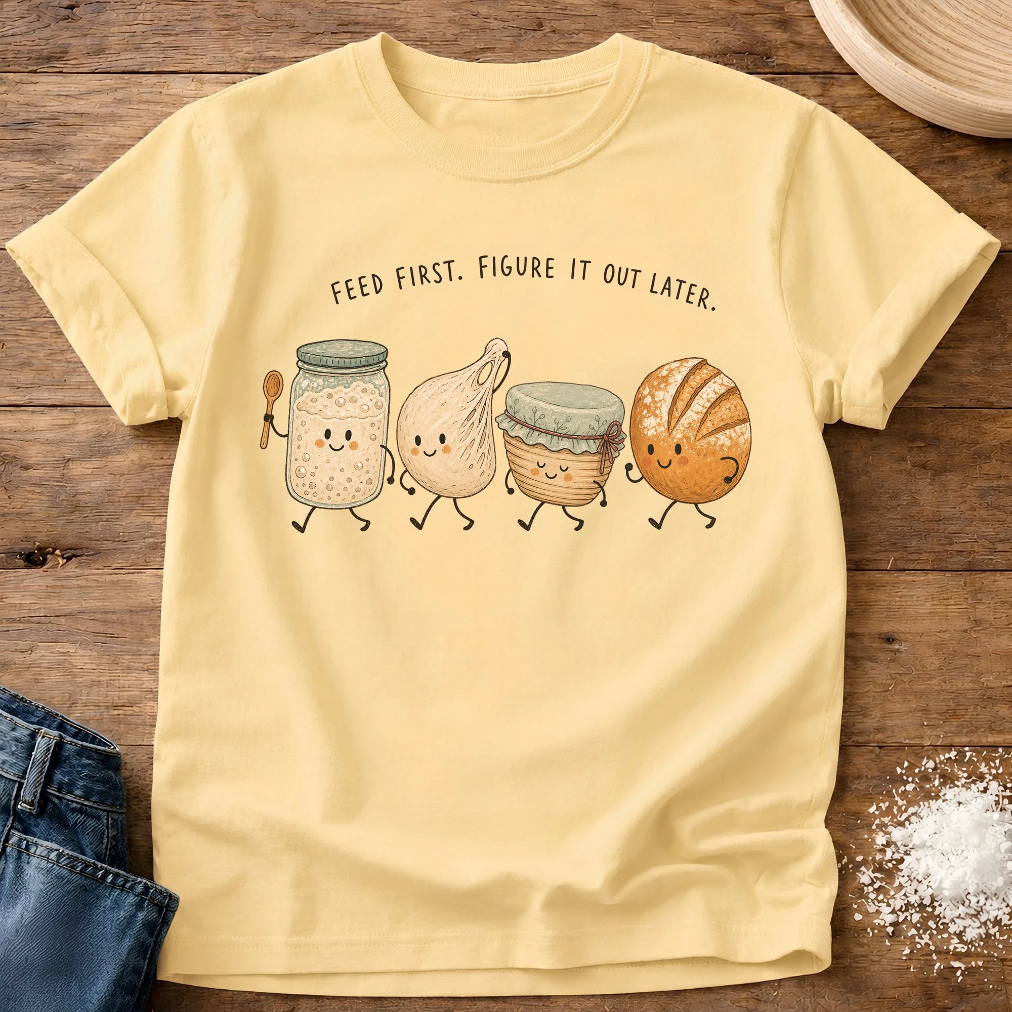 Feed First Sourdough T-Shirt Butter