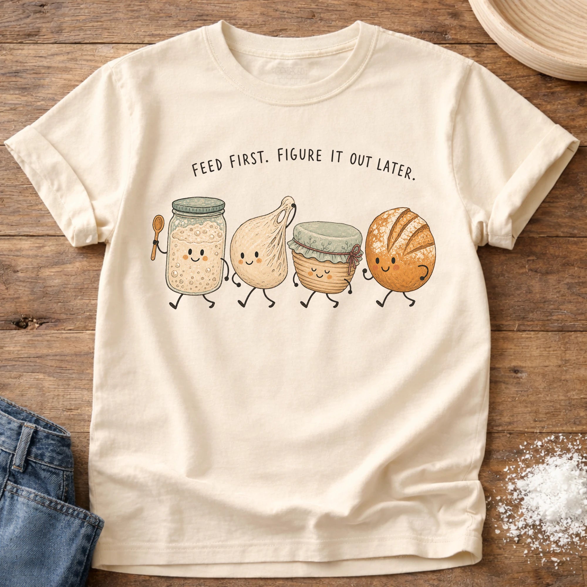 Feed First Sourdough T-Shirt Ivory