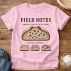 Knead More Fun Field Notes Crumb Edition sourdough t-shirt in Blossom