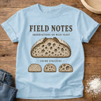Knead More Fun Field Notes Crumb Edition sourdough t-shirt in Chambray