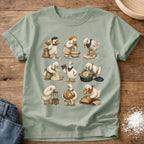 Knead More Fun Flour to Finish Goose sourdough t-shirt in Bay