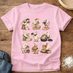 Knead More Fun Flour to Finish Goose sourdough t-shirt in Blossom