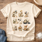 Knead More Fun Flour to Finish Goose sourdough t-shirt in Ivory