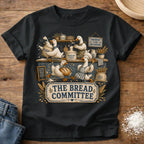 Knead More Fun Goose Bread Committee sourdough t-shirt in Black
