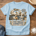Knead More Fun Goose Bread Committee sourdough t-shirt in Chambray