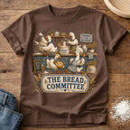 Knead More Fun Goose Bread Committee sourdough t-shirt in Espresso