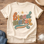 Knead More Fun Groovy Bread Maker sourdough t-shirt in Ivory