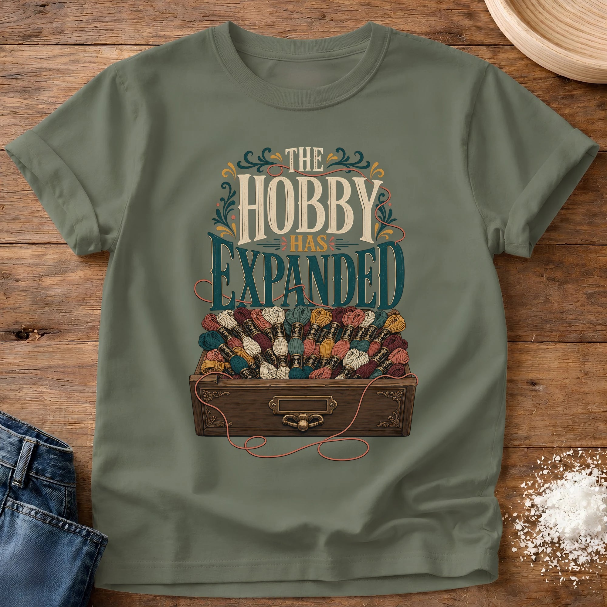 Knead More Fun growing hobby garden lover t-shirt in Moss