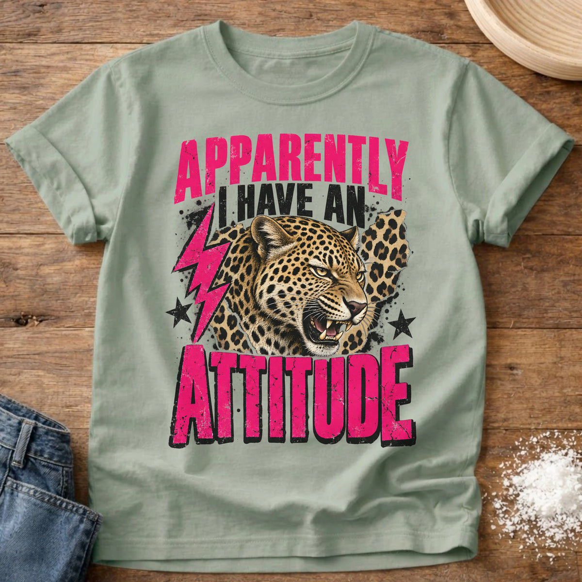 Knead More Fun Have An Attitude t-shirt in Bay