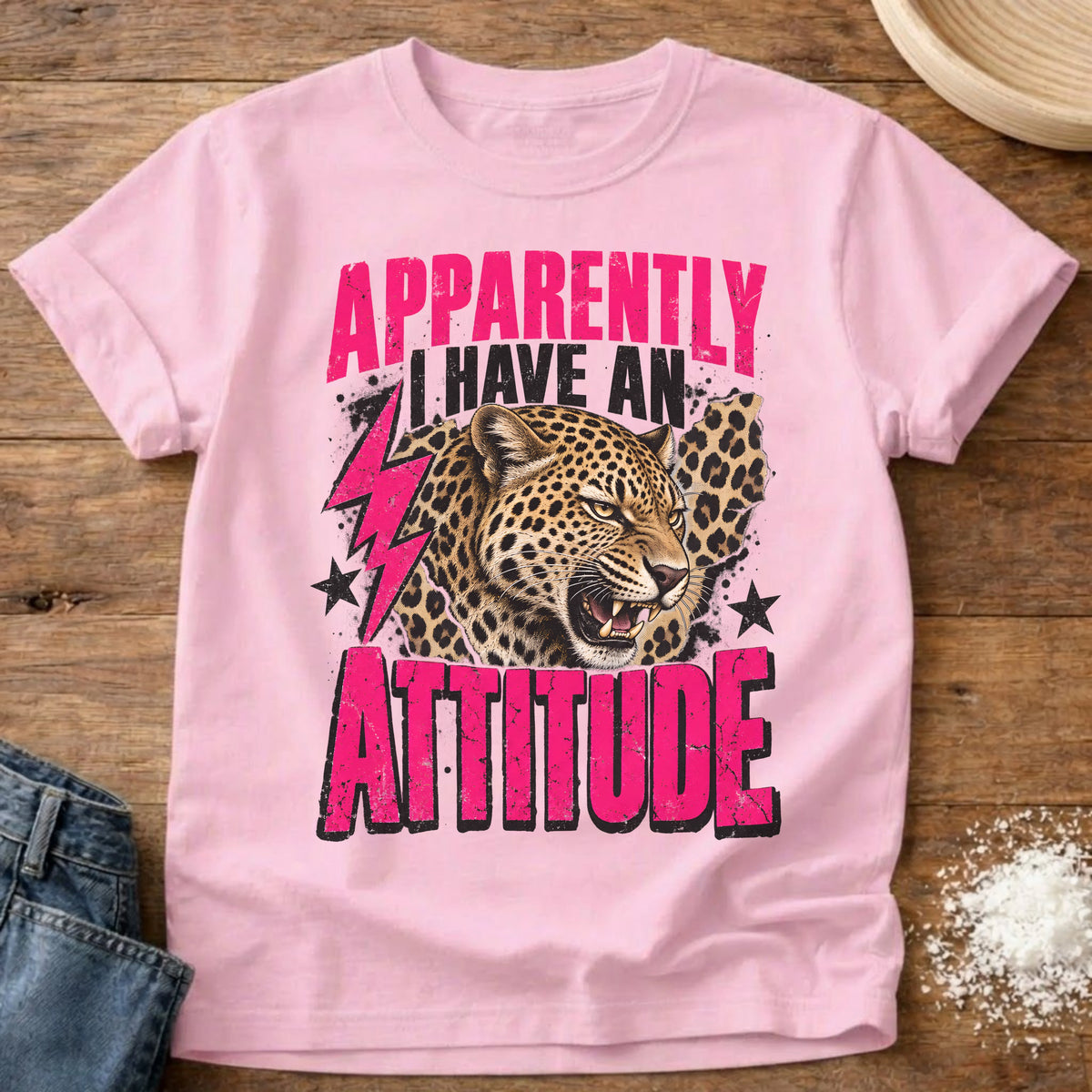Knead More Fun Have An Attitude t-shirt in Blossom
