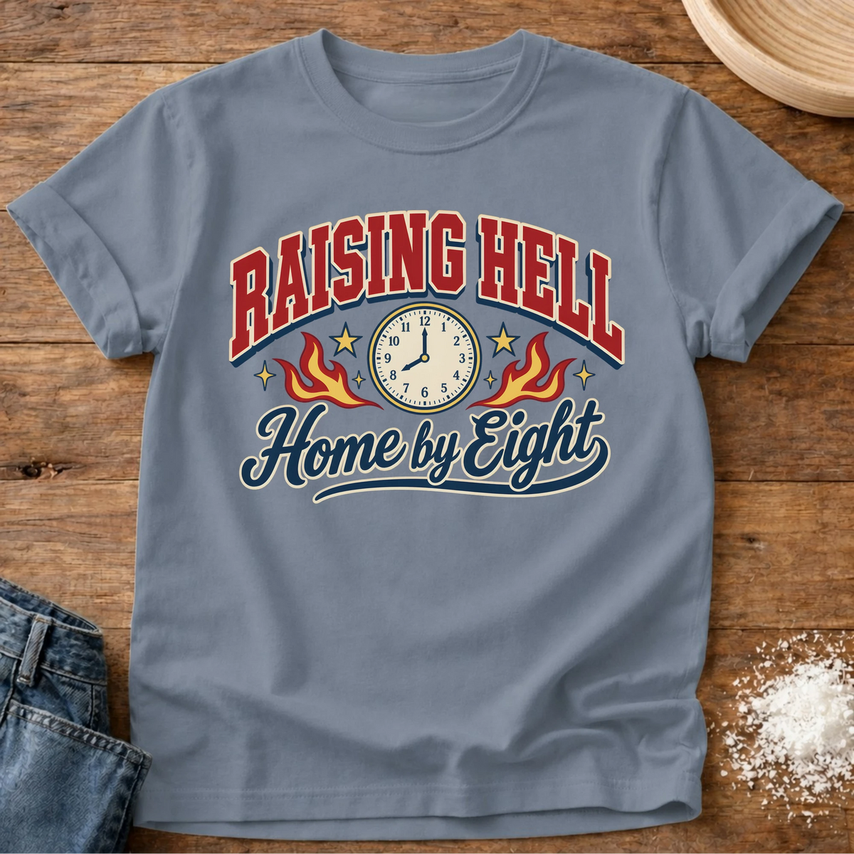 Knead More Fun Home By Eight t-shirt in Blue Jean