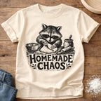 Knead More Fun Homemade Chaos Raccoon sourdough t-shirt in Ivory