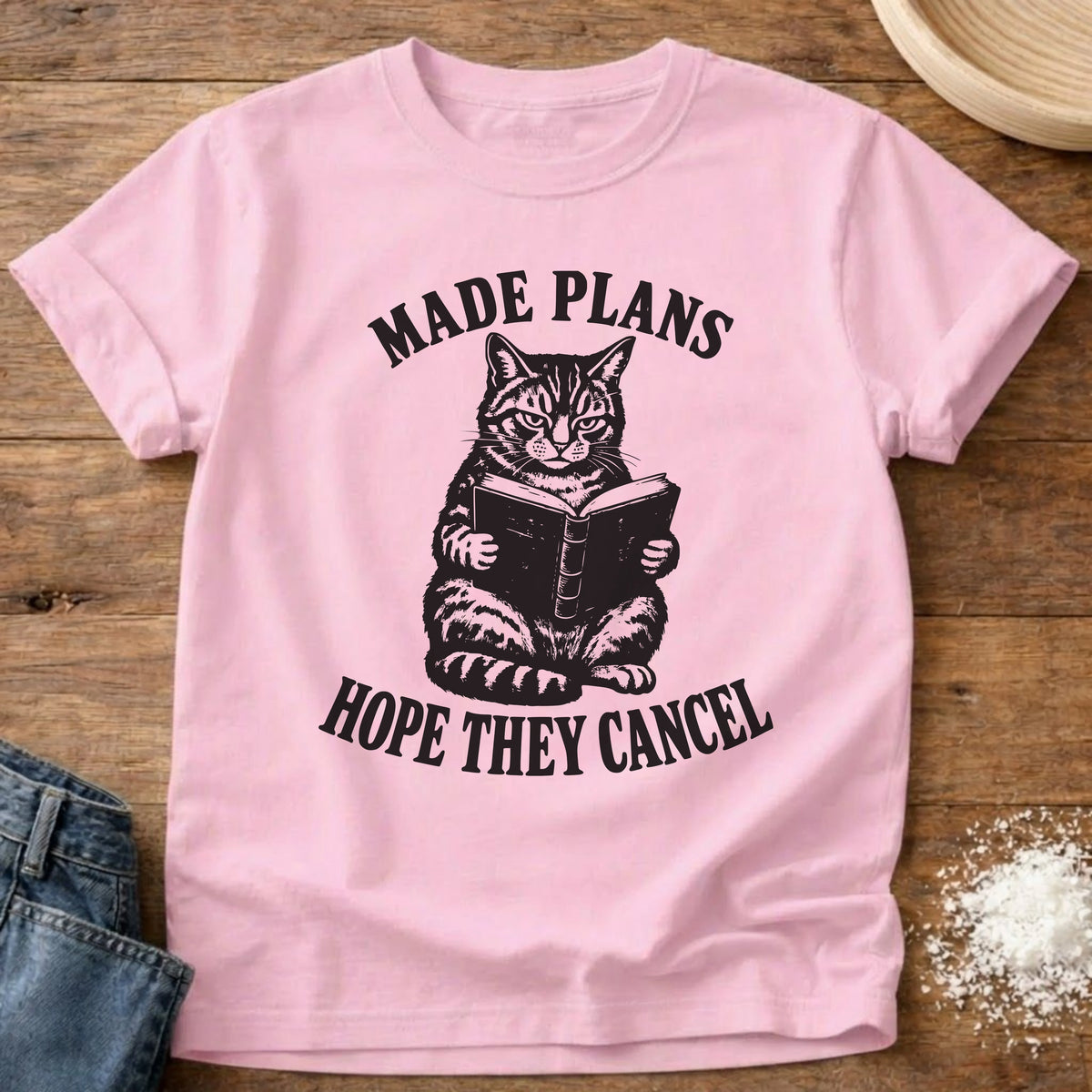 Knead More Fun Hope They Cancel graphic t-shirt in Blossom