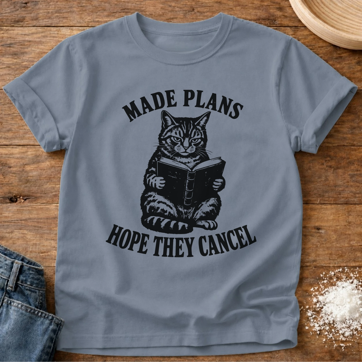 Knead More Fun Hope They Cancel graphic t-shirt in Blue Jean
