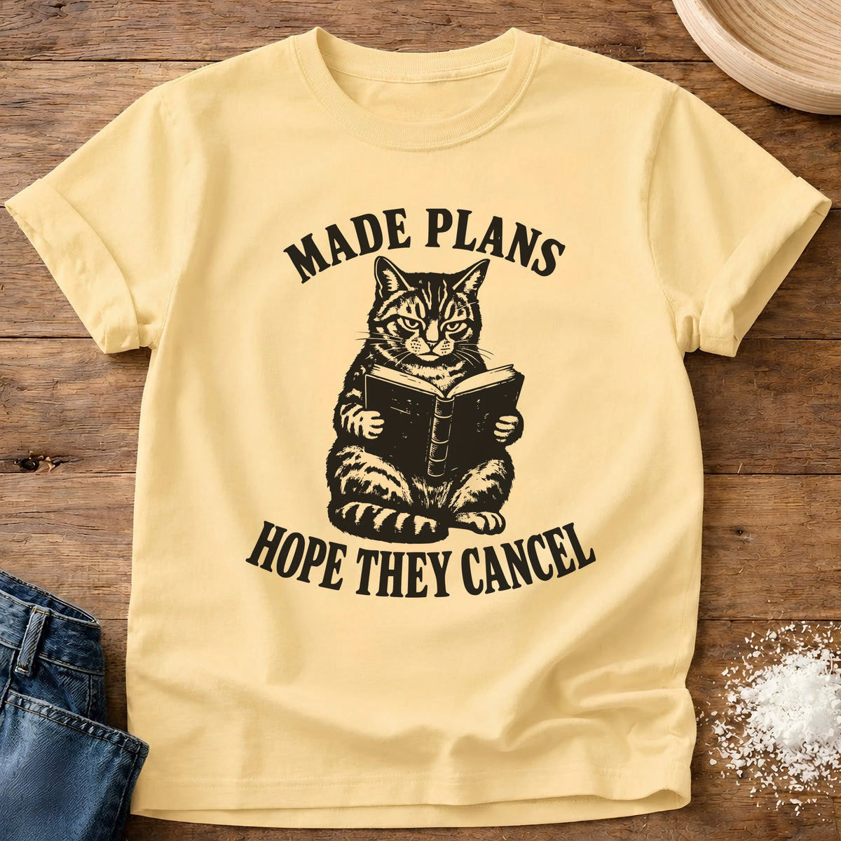 Knead More Fun Hope They Cancel graphic t-shirt in Butter