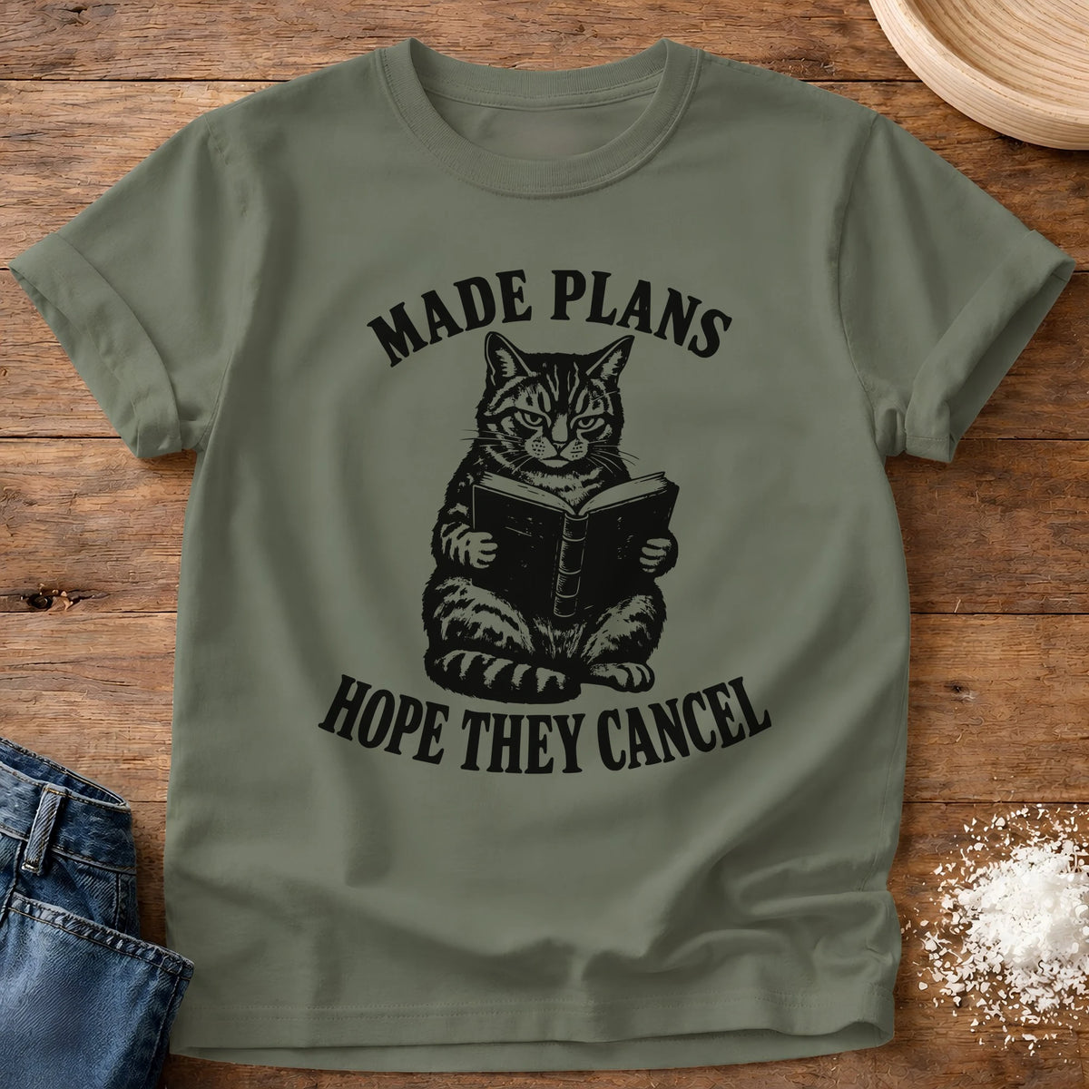 Knead More Fun Hope They Cancel graphic t-shirt in Moss