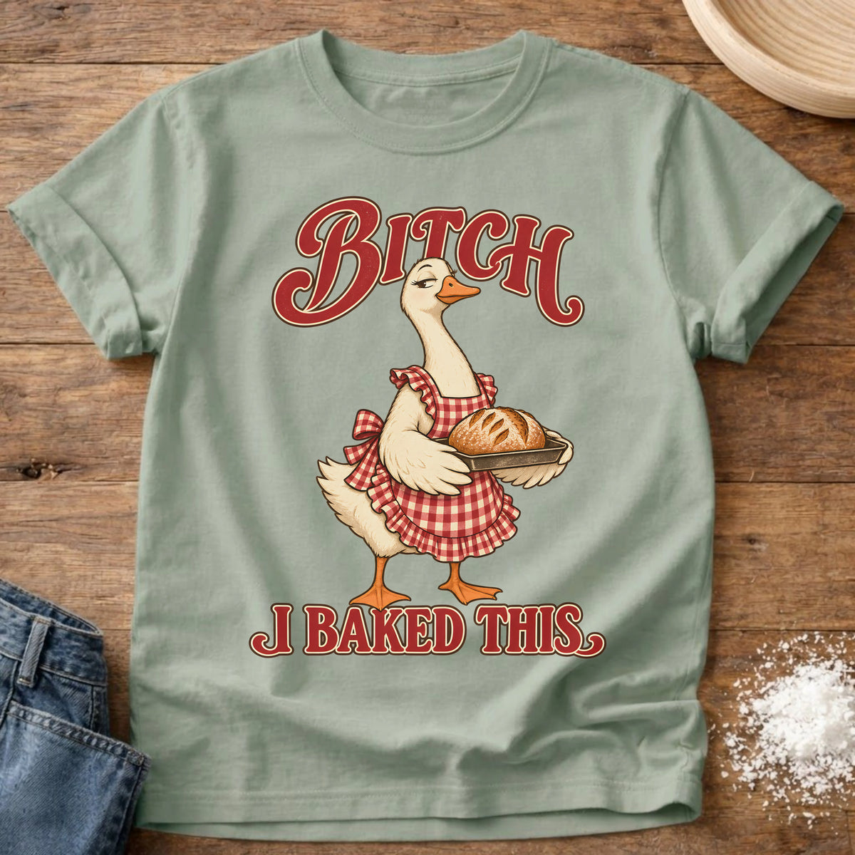 Knead More Fun I Baked This t-shirt in Bay