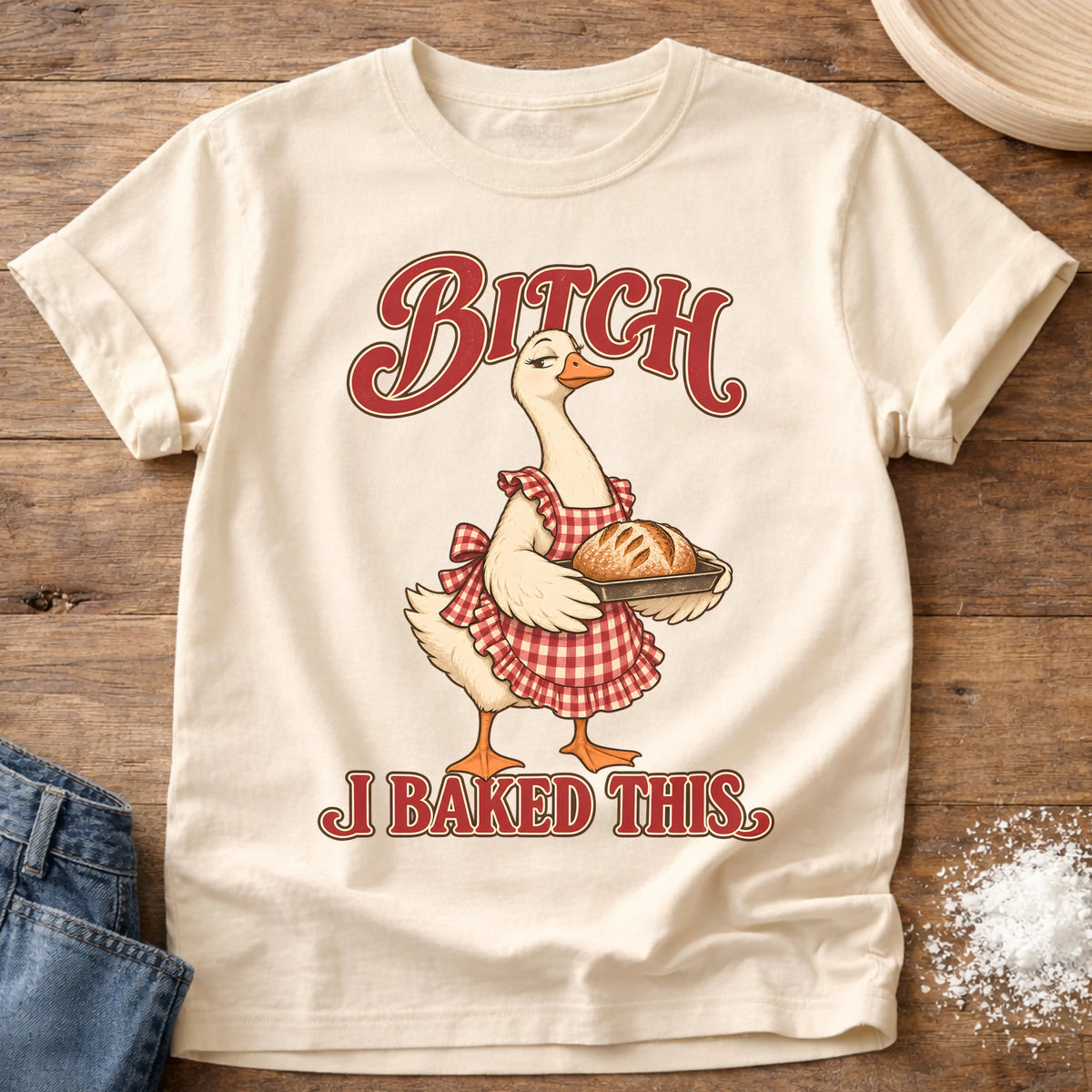 Knead More Fun I Baked This t-shirt in Ivory
