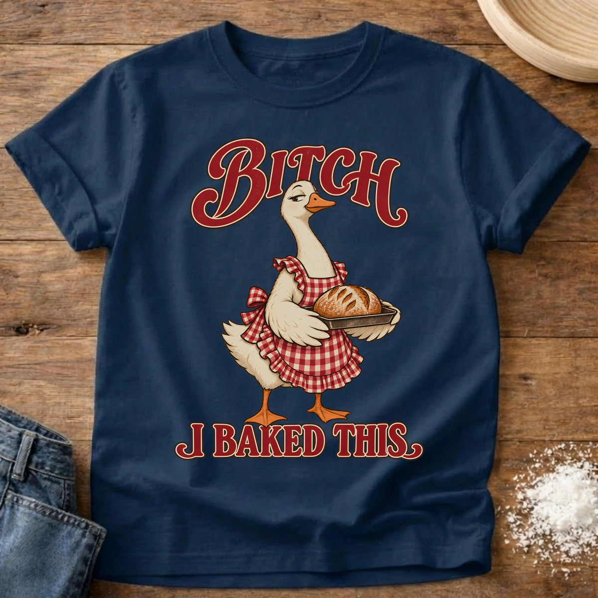 Knead More Fun I Baked This t-shirt in Navy