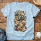 Knead More Fun It's a Process vintage sourdough t-shirt in Chambray