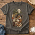 Knead More Fun It's a Process vintage sourdough t-shirt in Pepper