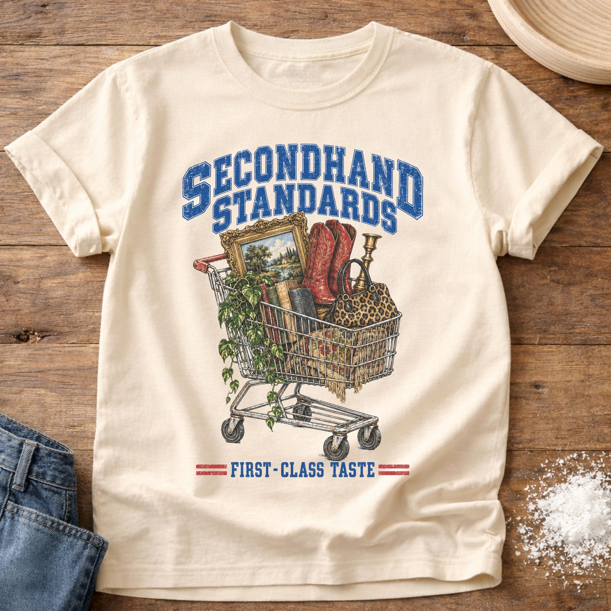Knead More Fun Secondhand Standards t-shirt in Ivory