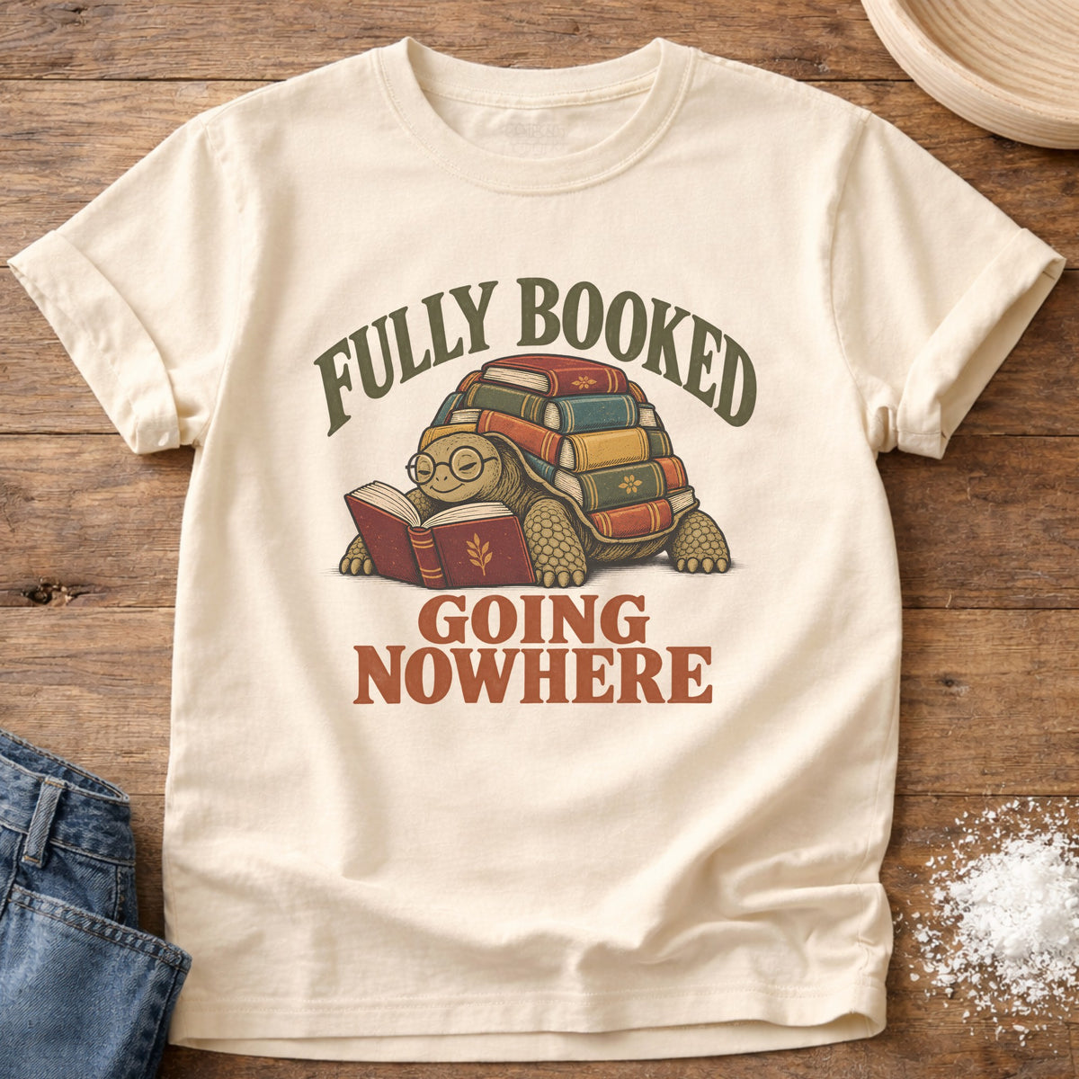 Knead More Fun Going Nowhere graphic t-shirt in Ivory