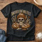 Knead More Fun Another Loaf Skull sourdough t-shirt in Black