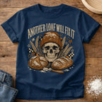Knead More Fun Another Loaf Skull sourdough t-shirt in Navy
