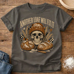 Knead More Fun Another Loaf Skull sourdough t-shirt in Pepper