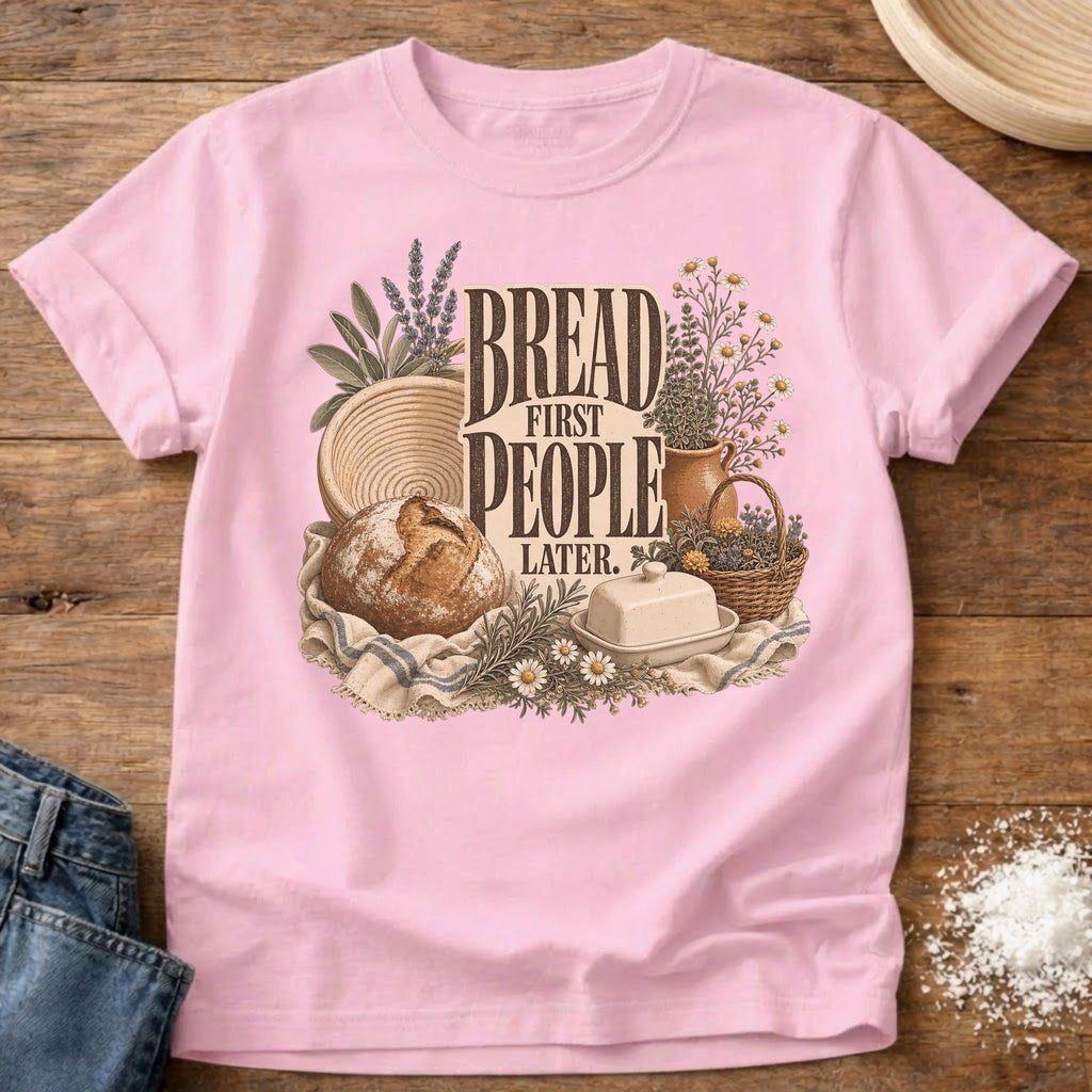 Knead More Fun Bread First sourdough t-shirt in Blossom