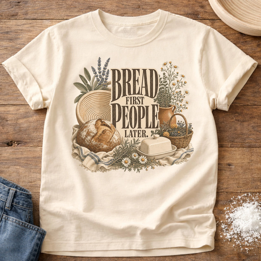 Knead More Fun Bread First sourdough t-shirt in Ivory
