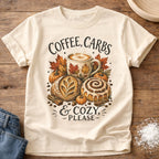 Knead More Fun Coffee, Carbs & Cozy sourdough t-shirt in Ivory