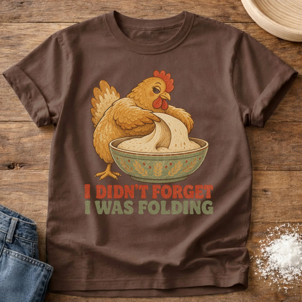 Knead More Fun Didn't Forget Hen sourdough t-shirt in Espresso