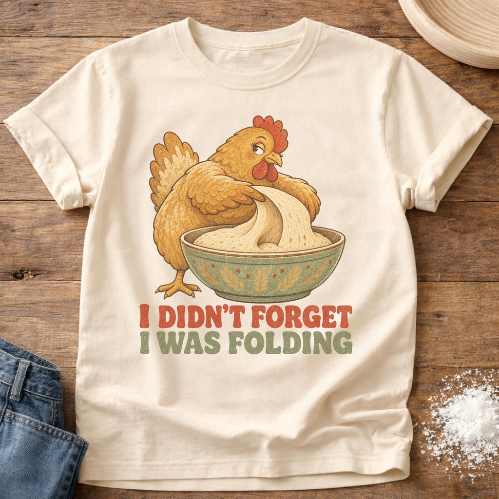 Knead More Fun Didn't Forget Hen sourdough t-shirt in Ivory
