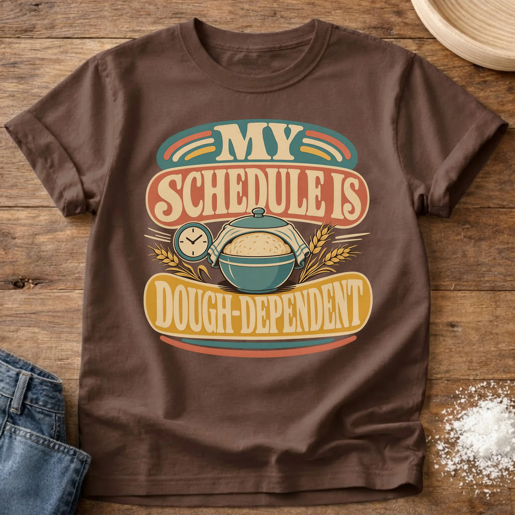 Knead More Fun Dough-Dependent sourdough t-shirt in Espresso