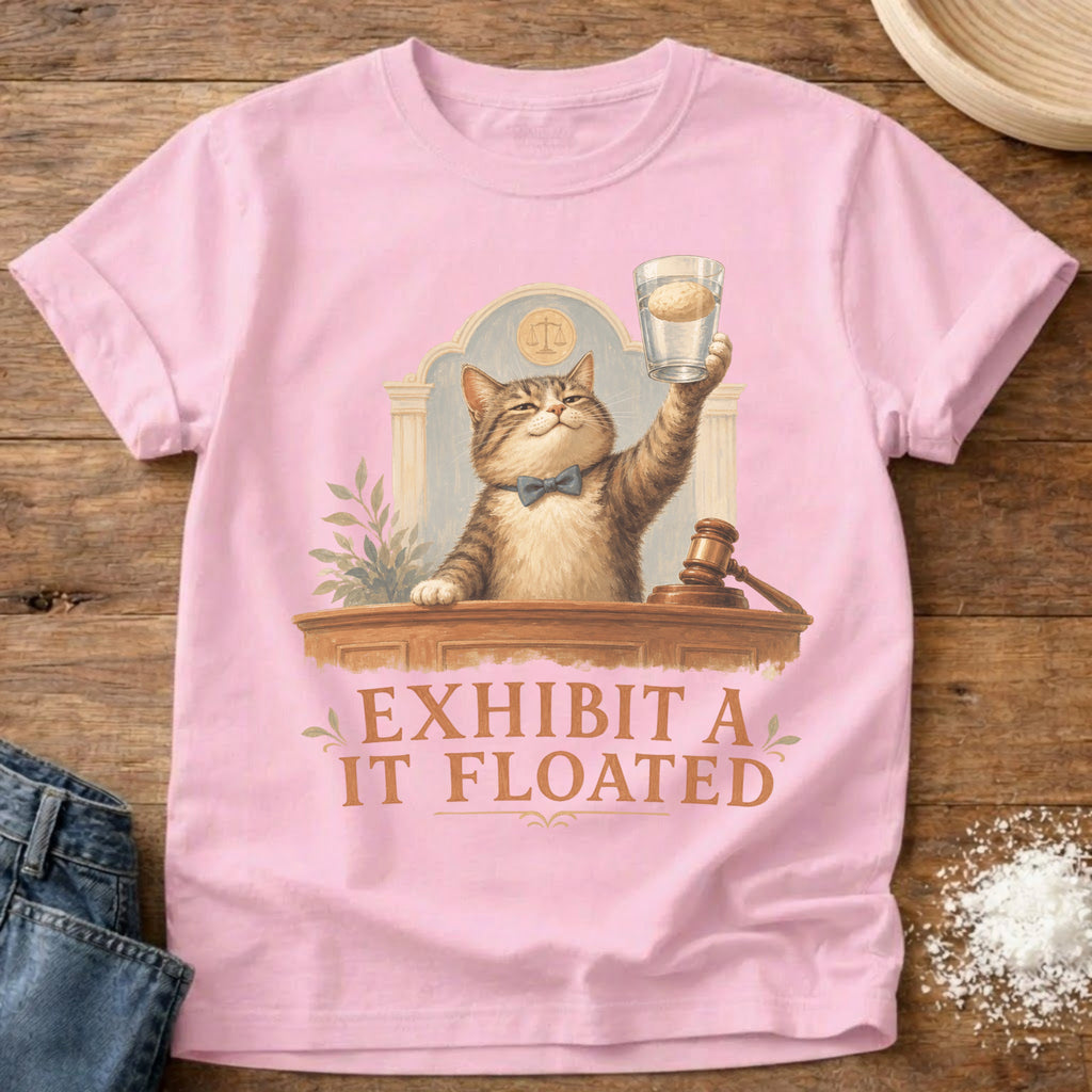 Knead More Fun Exhibit A Cat sourdough t-shirt in Blossom