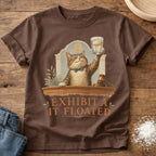 Knead More Fun Exhibit A Cat sourdough t-shirt in Espresso