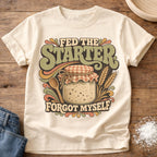 Knead More Fun Fed Starter sourdough t-shirt in Ivory
