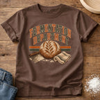Knead More Fun Fermentation Dept sourdough t-shirt in Espresso