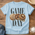Knead More Fun Game Day sourdough t-shirt in Chambray