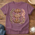 Knead More Fun Leopard Print Loafs sourdough t-shirt in Berry
