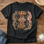 Knead More Fun Leopard Print Loafs sourdough t-shirt in Black