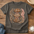 Knead More Fun Leopard Print Loafs sourdough t-shirt in Pepper