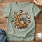 Knead More Fun Moon Phases sourdough t-shirt in Bay