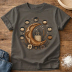 Knead More Fun Moon Phases sourdough t-shirt in Pepper